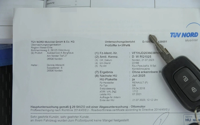Dacia Duster cena 64900 przebieg: 23245, rok produkcji 2018 z Kostrzyn małe 742